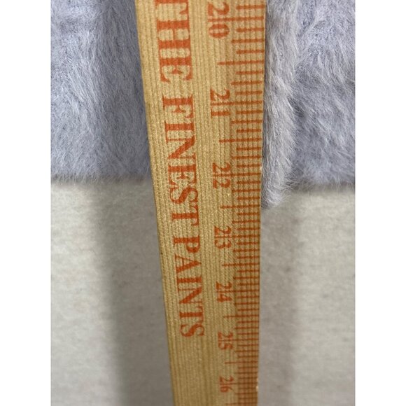 Cyrus Womens XL Fuzzy Button Cardigan Sweater Light Blue - Picture 6 of 11